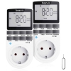 2x programator czasowy cyfrowy do gniazdka 230V
